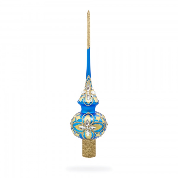 Верхівка скляна Гламур B-399 матова синій 