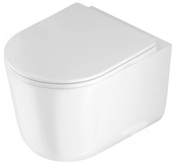 Унитаз подвесной Deante JASMIN Rimless с сиденьем SLIM soft-close CDJD6ZPW