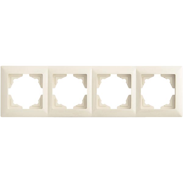 Рамка четырехместная Gunsan VISAGE универсальная кремовый VS 28 12 145