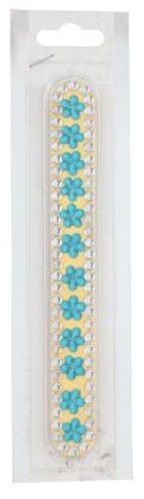 Пилочка для ногтей Beauty Line Со стразами желтая B700