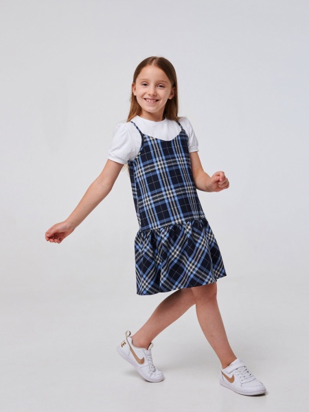 Сарафан Smil р.128 синий 120362 