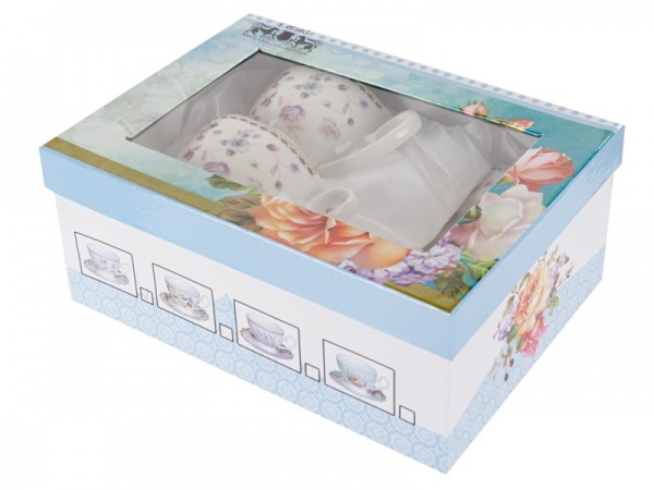 Сервиз чайный Цветы 4 предмета 250 мл Lefard