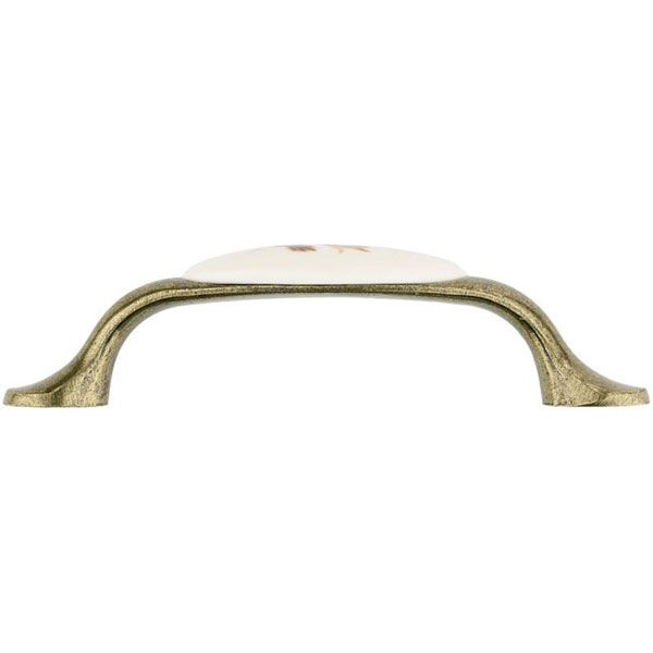 Меблева ручка колосок 96 мм антична бронза