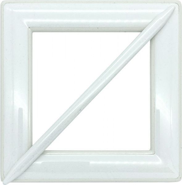 Декор Квадрат 150х150 мм белый V0001-0 MISLT