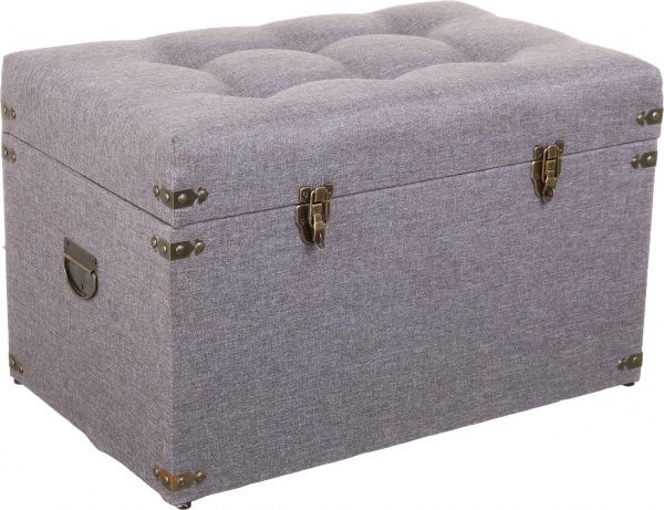 Сундук-пуф Forte Джемисон 61x39x39 см серый 