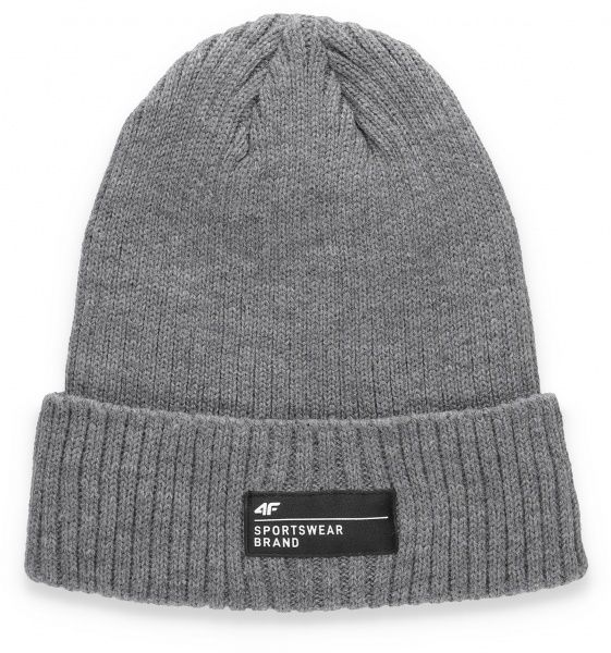 Шапка 4F H4Z20-CAM006-25M L сірий меланж
