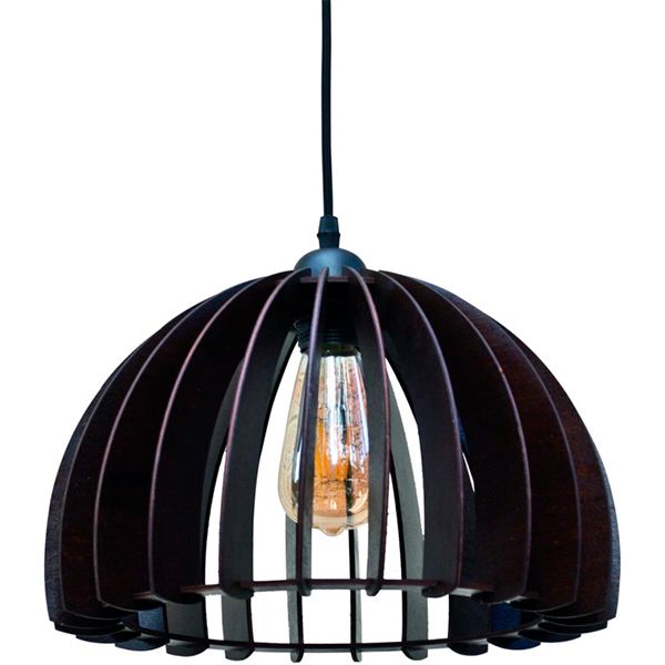 Подвес Геотон НСБ 02-60-171 Капри купол 1x60 Вт E27 венге 47534 