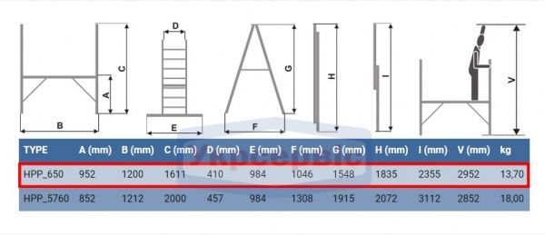 Помост Elkop HPP 650 (37503)