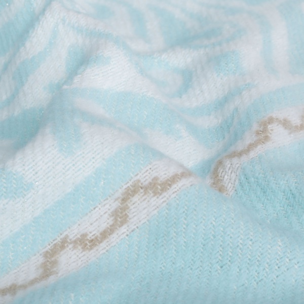 Плед дизайн 3 140x200 см голубой Ярослав 