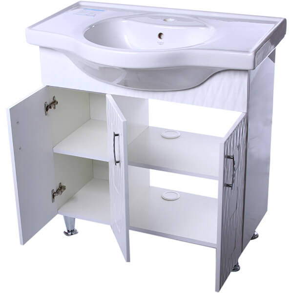 Тумба підлогова Aqua Rodos Ассоль 80 з умивальником New Klasik 060100-u