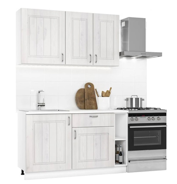 Кухня модульна Грейд МС Мері_СОСНА МДФ 1,4м сосна прованс/білий