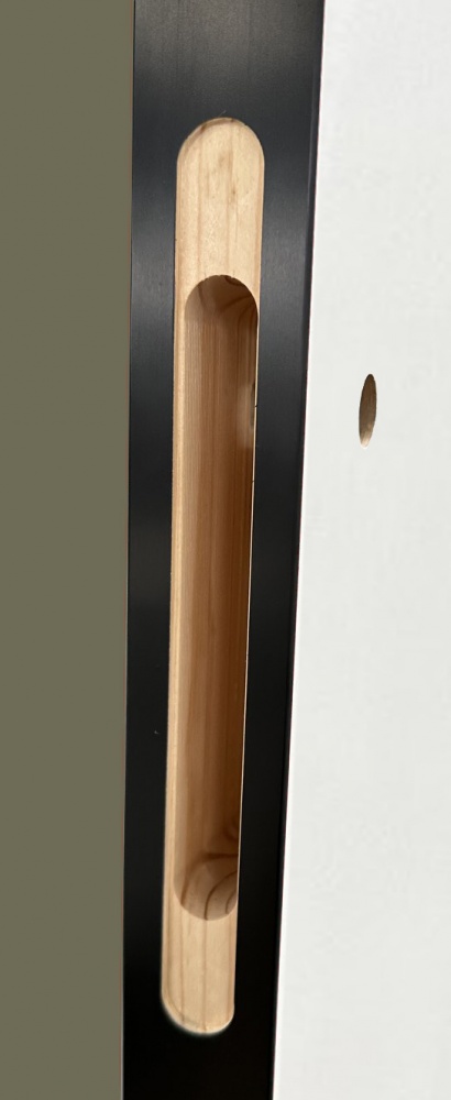 Дверне полотно Термінус Light ПК-02 ПГ чорне скло 800 мм білий