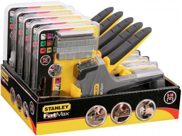 Степлер Stanley FMHT6-70868 FatMax 6 в 1, регулювання, 6-14 мм., тип 53+140, пластик, цвяхи, шпильки