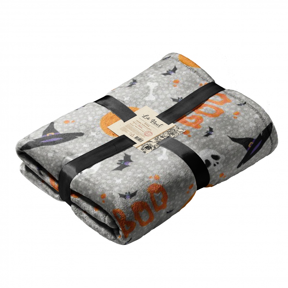 Плед Halloween Ghost New 160x200 см мультиколор La Nuit