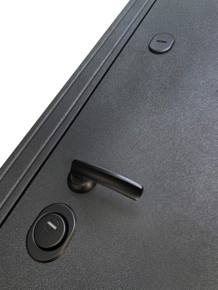 Дверь входная Двері БЦ Хортица черный муар 2050x960 мм левая