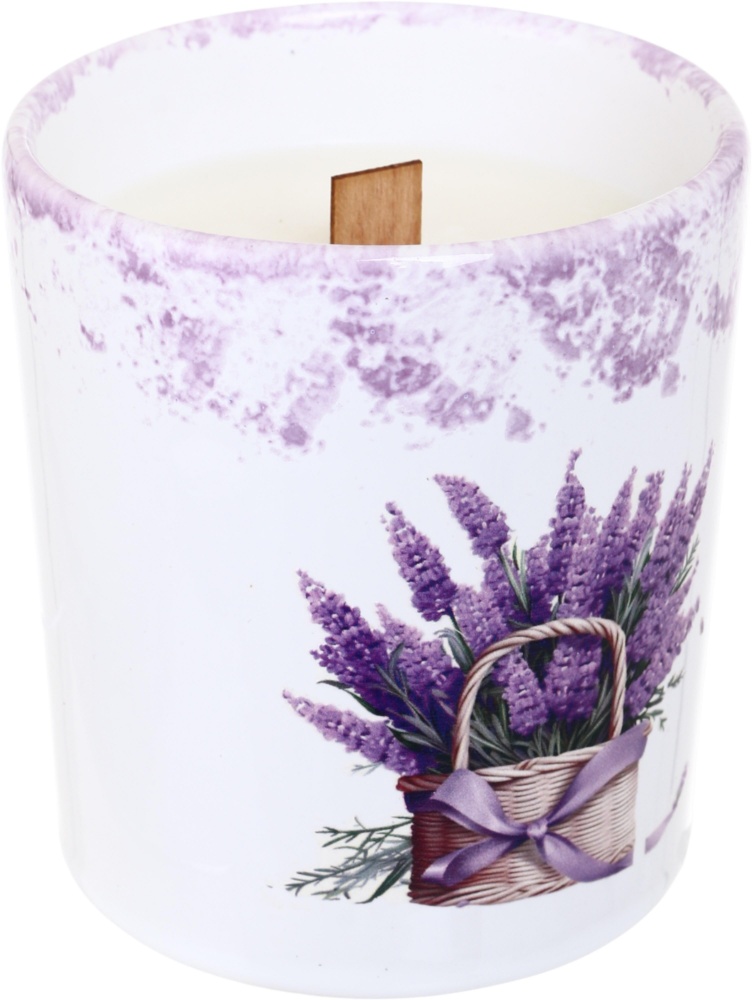 Свічка ароматична Pako-If Лаванда у керамічному кашпо 85х120 мм