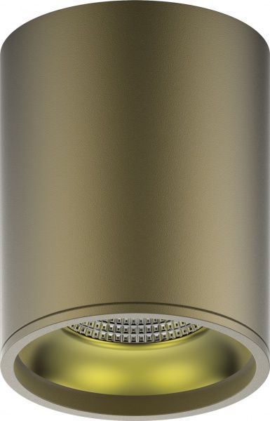 Светильник точечный Gauss накладной 12 Вт 3000 К золото/кофе HD001 