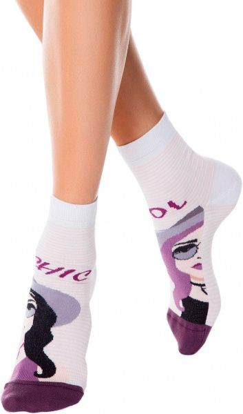 Шкарпетки Conte Happy 17С-21СП 133 р. 25 фіолетовий 