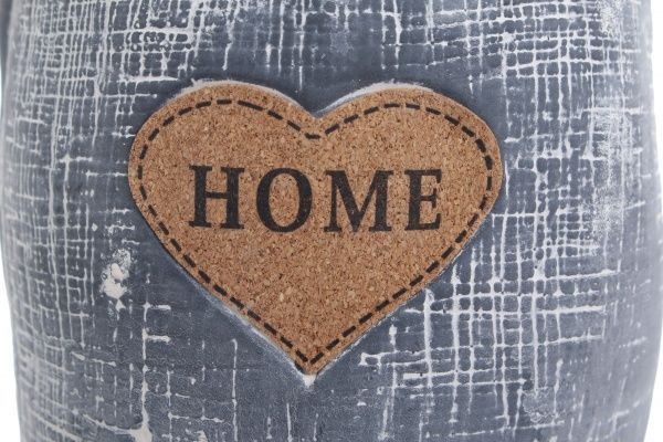 Кашпо керамічне Home in love 12,5х16,5 см сірий