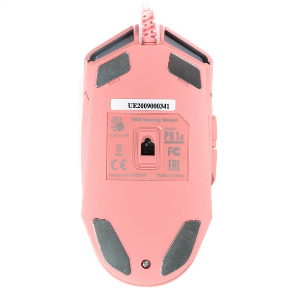 Мишка A4Tech P91s Bloody (Pink), ігрова, з активованим ПЗ, RGB 