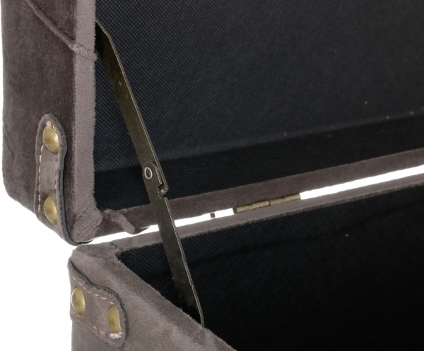 Сундук-пуф Велюр мокко 64х35х33 см 