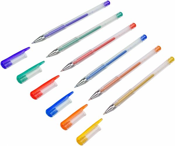 Набор ручек гелевых Nota Bene Glitter 6 цветов 