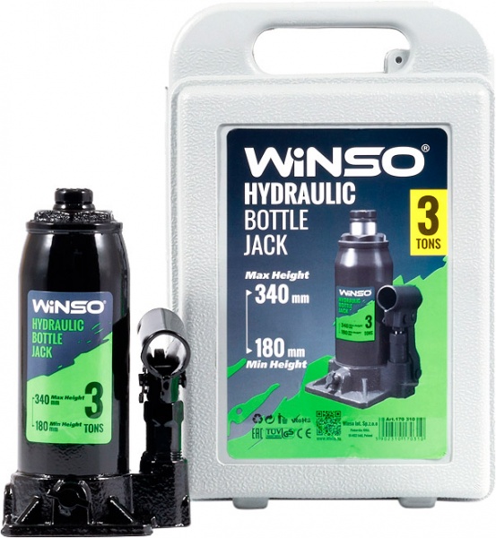 Домкрат гидравлический WINSO телескопический 170310 3 т