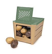 Контейнер для зберігання овочів бежевий/зелений Snips