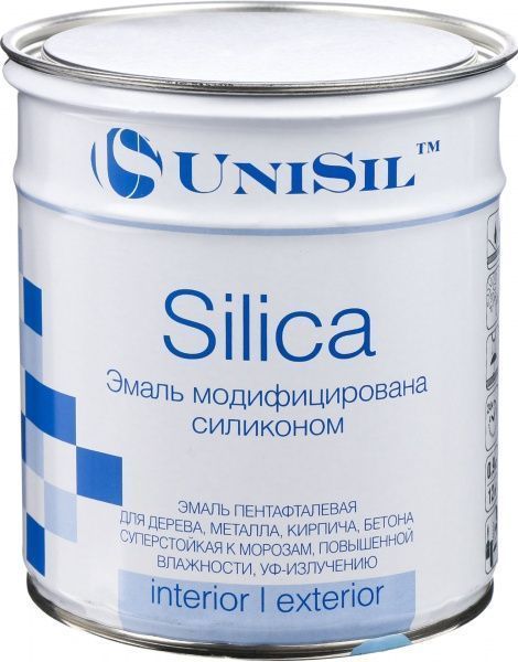 Емаль UniSil пентафталева Silica блакитний глянець 0,7л 0,9кг