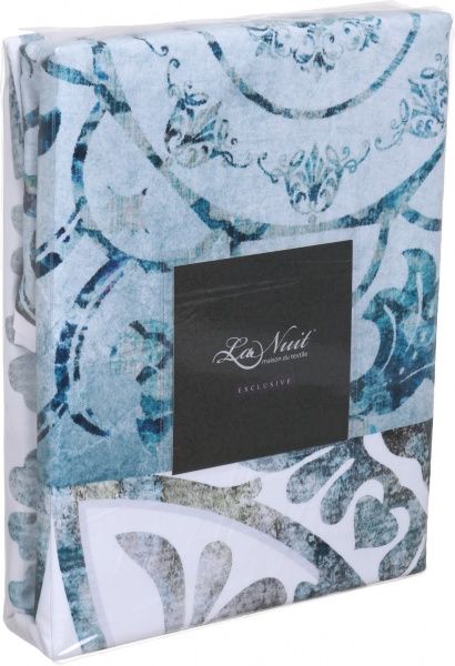 Комплект постільної білизни Exclusive Mosaic 1,5 білий із принтом La Nuit 