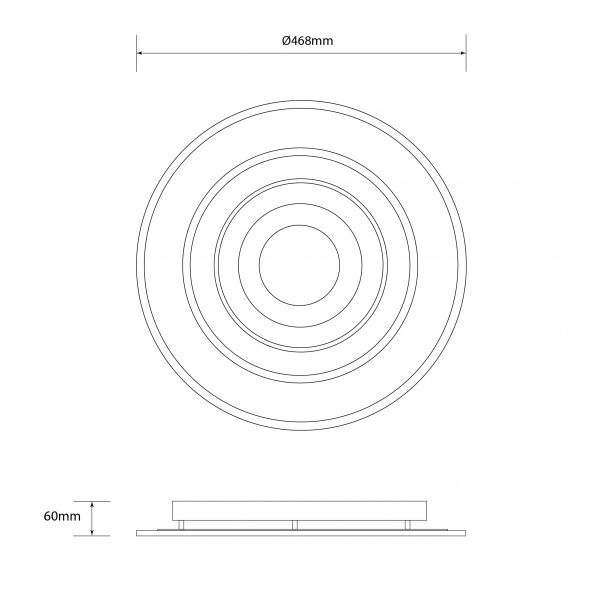 Світильник світлодіодний Светкомплект ACR 480 3R 95 Вт білий матовий 2800-6000 К 