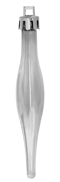 Набор новогодних украшений Сосулька серебристая B-690707 9,5 см 18 шт./уп. 