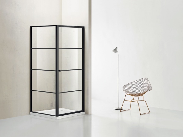 Душове огородження Alex Baitler LITE BLACK 90х90х195 см