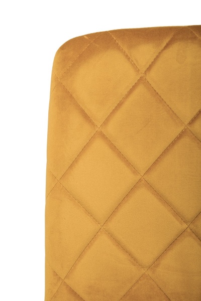 Стул обеденный Лацио велюр горчичный/черный