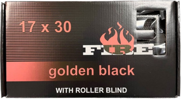 Решітка камінна з жалюзі 4FIRE 17х30 антік-золото