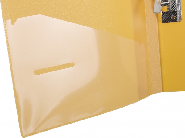 Папка A4 с боковым прижимом Clip B желтый UP! (Underprice)