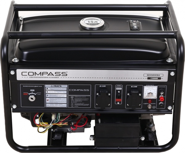 Електрогенераторна установка Compass 2,8 кВт / 3 кВт C3000E бензин