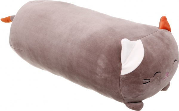 Подушка-обіймашка киця 25x50 см кавовий Прованс 