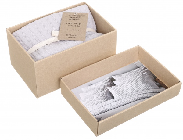 Набор наволочек декоративных Macao 50x70 см светло-серый Antonio Pereira 