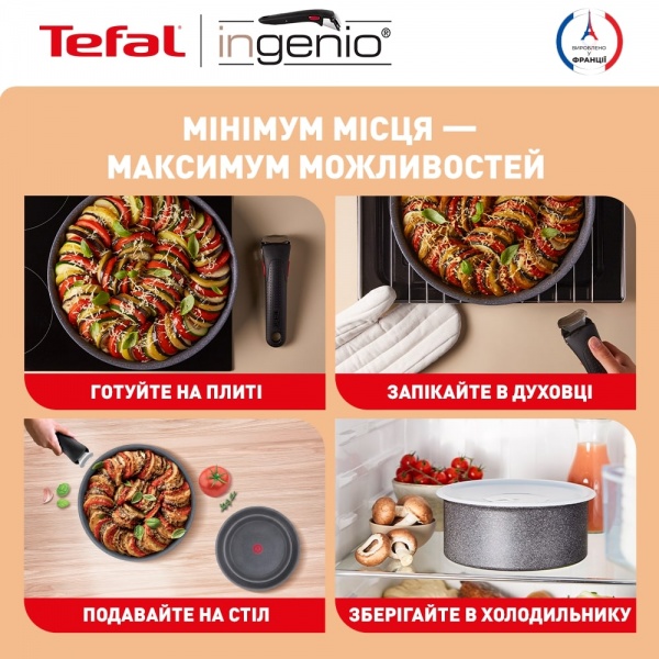 Набор посуды Ingenio Natural Force 7 предметов L3969072 Tefal