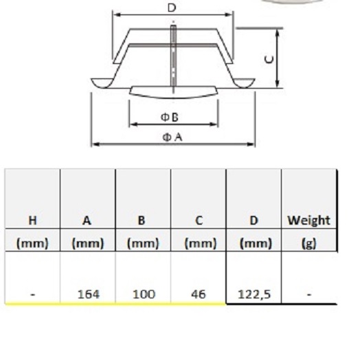 Рамка вентиляционная вытяжная (анемостат) EV 125 мм металл белый 