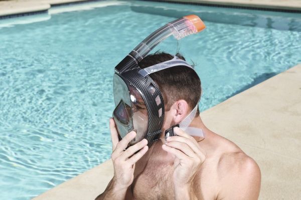 Маска для плавання Bestway SeaClear Ultra р.L-XL чорний