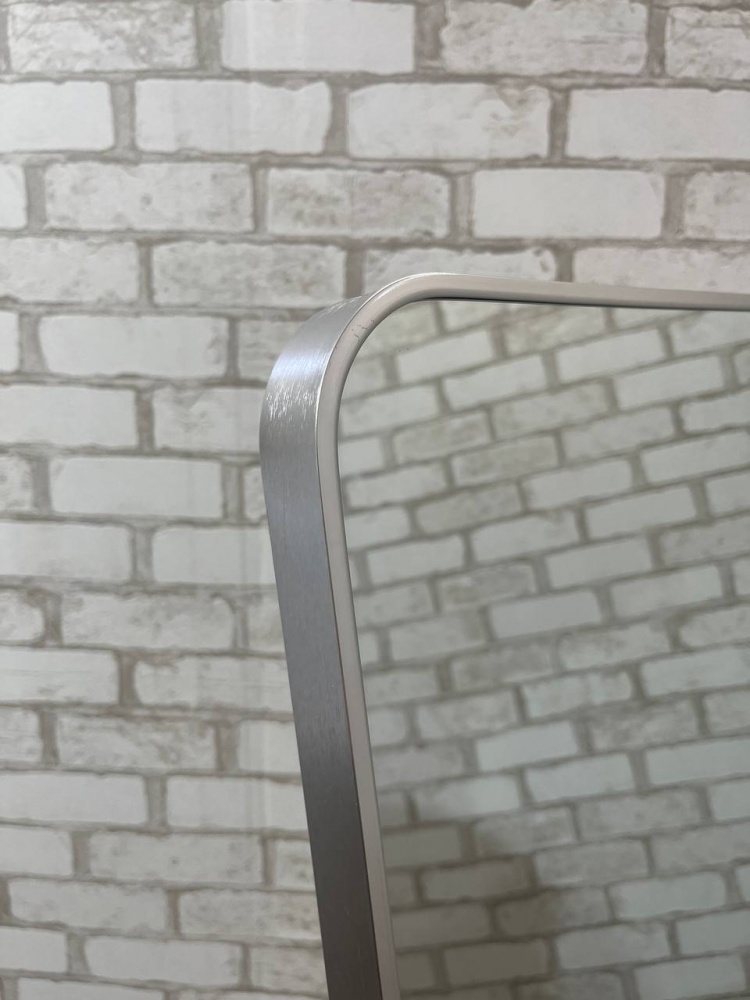 Підлогове дзеркало Арт-Сервіс в алюмінієвій рамі 150,5х150,5 (ЕЗ-00973) сріблясте