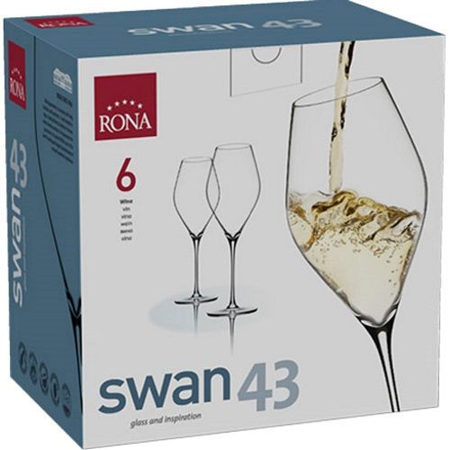 Набор бокалов для вина Swan 6650/430 430 мл 6 шт. Rona 