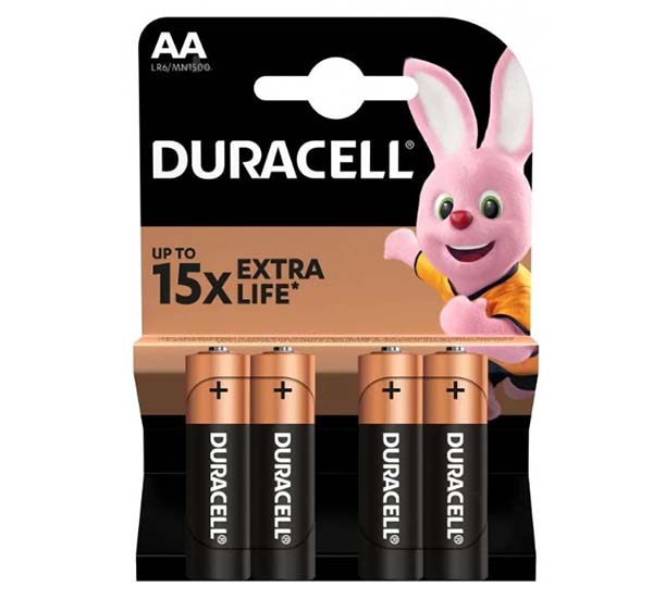 Батарейки Duracell MN1500 AA (LR6, 316) 4 шт. 