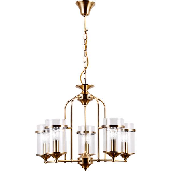 Люстра підвісна Strotskis Consul 5x40 Вт E14 антична бронза 60040/5 