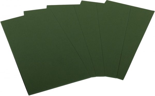 Набор заготовок для открыток 5 шт. 10,5х21 см № 11 темно-зеленый 220 г/м2 