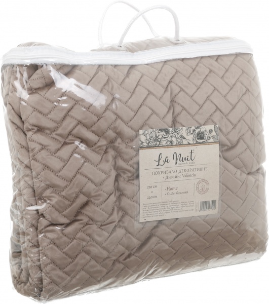 Покривало Valencia 220x240 см La Nuit бежевий 