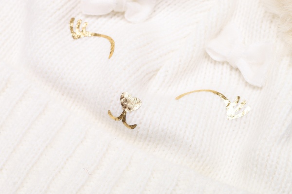 Шапочка дитяча для дівчинки Kraft+ р.36-38 молоко 1963 