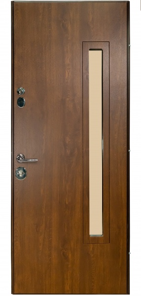 Двері вхідні Булат Термо House-705 дуб бронзовий 2050x950 мм ліві